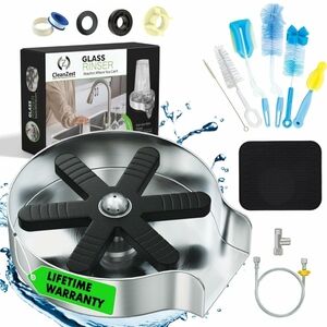 Stainless Steel Glass Rinser for Kitchen Sink